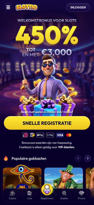 Slottio mobiel